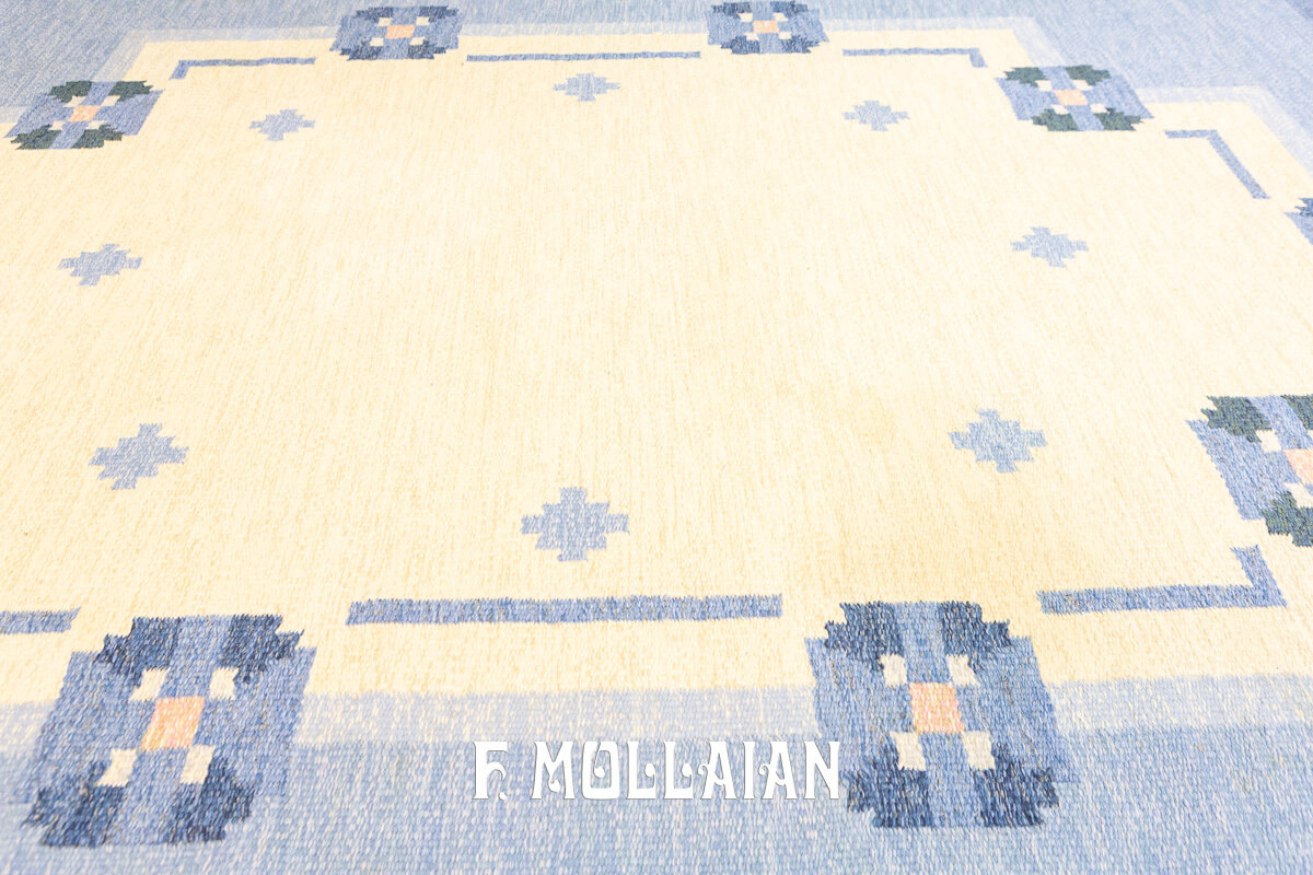 Scandinavian Rug Blue Color n°:771406